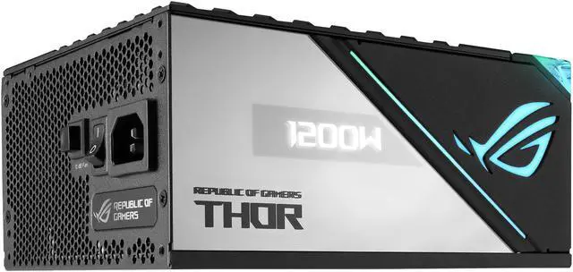 Alt view image 14 of 18 - ASUS ROG Thor 1200W Platinum II (1200 Watt, Fully Modular Power Supply, 80+ Platinum, Lambda A++ Certified, ROG heatsinks, 135mm PWM fan, 0dB Mode, OLED Panel, Sleeved Cables, Aura Sync)