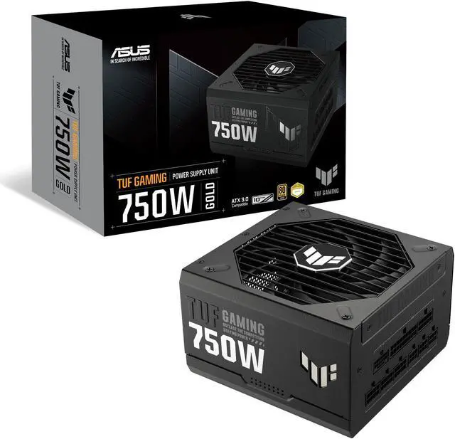 Alt view image 13 of 14 - ASUS TUF Gaming 750W Gold (750 Watt, Fully Modular Power Supply, 80+ Gold Certified, ATX 3.0 Compatible, Military-grade Components, Dual Ball Bearing, Axial-tech Fan, PCB Coating)