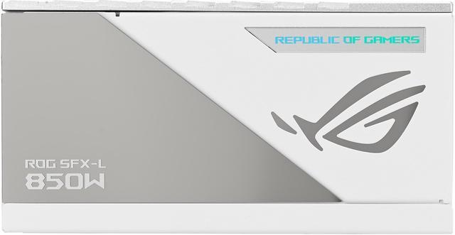 Alt view image 8 of 13 - ASUS ROG Loki SFX-L 850W Platinum White Edition (Fully Modular Power Supply, 80+ Platinum, 120mm PWM ARGB Fan, Aura Sync, ATX 3.0 Compatible, PCIe 5.0 Ready)
