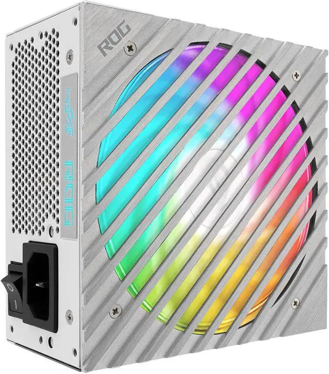 Alt view image 4 of 13 - ASUS ROG Loki SFX-L 850W Platinum White Edition (Fully Modular Power Supply, 80+ Platinum, 120mm PWM ARGB Fan, Aura Sync, ATX 3.0 Compatible, PCIe 5.0 Ready)