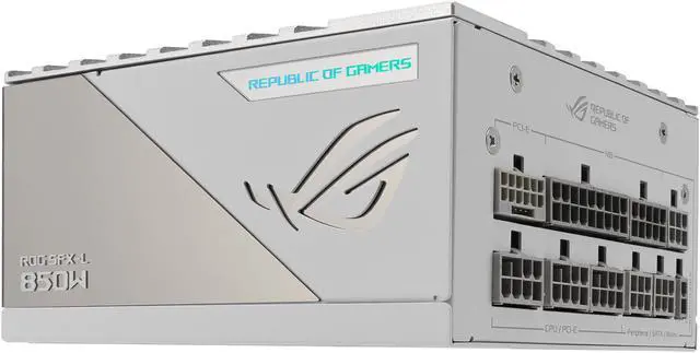 Alt view image 11 of 13 - ASUS ROG Loki SFX-L 850W Platinum White Edition (Fully Modular Power Supply, 80+ Platinum, 120mm PWM ARGB Fan, Aura Sync, ATX 3.0 Compatible, PCIe 5.0 Ready)