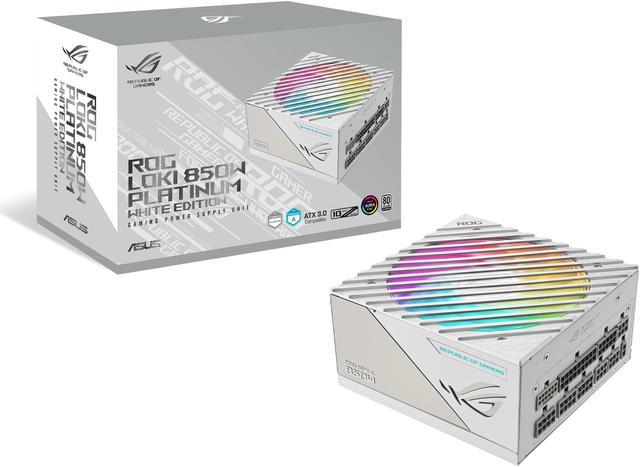ASUS ROG Loki SFX-L 850W Platinum White Edition (Fully Modular Power  Supply, 80+ Platinum, 120mm PWM ARGB Fan, Aura Sync, ATX 3.0 Compatible,  PCIe 5.0