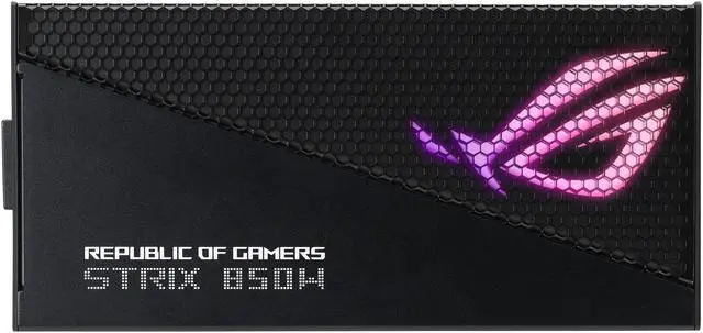 Alt view image 4 of 12 - ASUS ROG Strix 850W Gold Aura Edition (Fully Modular Power Supply, 80+ Gold Certified, ATX 3.0, Cybenetics Lambda A++ Certification, PCIe Gen 5.0 Ready, Axial-tech Fan, Aura Sync)
