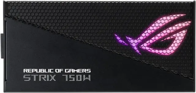 Alt view image 10 of 12 - ASUS ROG Strix 750W Gold Aura Edition (Fully Modular Power Supply, 80+ Gold Certified, ATX 3.0, Cybenetics Lambda A++ Certification, PCIe Gen 5.0 Ready, Axial-tech Fan, Aura Sync)