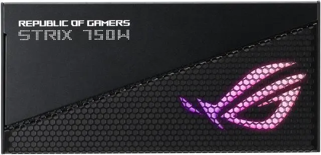 Alt view image 11 of 12 - ASUS ROG Strix 750W Gold Aura Edition (Fully Modular Power Supply, 80+ Gold Certified, ATX 3.0, Cybenetics Lambda A++ Certification, PCIe Gen 5.0 Ready, Axial-tech Fan, Aura Sync)