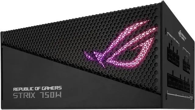 Alt view image 4 of 12 - ASUS ROG Strix 750W Gold Aura Edition (Fully Modular Power Supply, 80+ Gold Certified, ATX 3.0, Cybenetics Lambda A++ Certification, PCIe Gen 5.0 Ready, Axial-tech Fan, Aura Sync)
