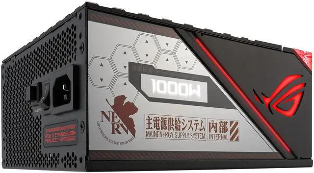 Alt view image 8 of 20 - ROG Thor 1000W Platinum II EVA Edition (1000 Watt, Fully Modular Power Supply, 80+ Platinum, Lambda A++ Certified, 135mm PWM fan, 0dB Mode, OLED Panel, Sleeved Cables, Aura Sync)