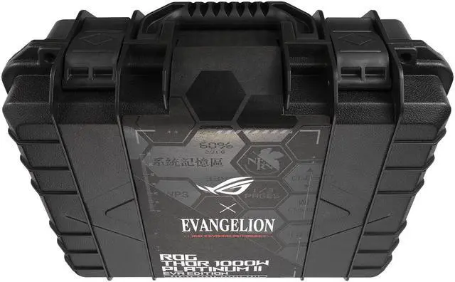 Alt view image 16 of 20 - ROG Thor 1000W Platinum II EVA Edition (1000 Watt, Fully Modular Power Supply, 80+ Platinum, Lambda A++ Certified, 135mm PWM fan, 0dB Mode, OLED Panel, Sleeved Cables, Aura Sync)