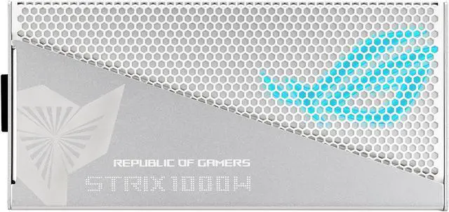 Alt view image 2 of 12 - ASUS ROG Strix 1000W Gold Aura White Edition (Fully Modular Power Supply, 80+ Gold Certified, ATX 3.0, Cybenetics Lambda A+ Certification , PCIe Gen 5.0 Ready, Aura Sync, 10-Year Warranty)