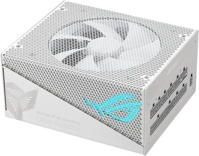 Alt view image 3 of 12 - ASUS ROG Strix 1000W Gold Aura White Edition (Fully Modular Power Supply, 80+ Gold Certified, ATX 3.0, Cybenetics Lambda A+ Certification , PCIe Gen 5.0 Ready, Aura Sync, 10-Year Warranty)