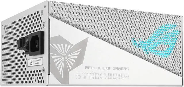 Alt view image 9 of 12 - ASUS ROG Strix 1000W Gold Aura White Edition (Fully Modular Power Supply, 80+ Gold Certified, ATX 3.0, Cybenetics Lambda A+ Certification , PCIe Gen 5.0 Ready, Aura Sync, 10-Year Warranty)