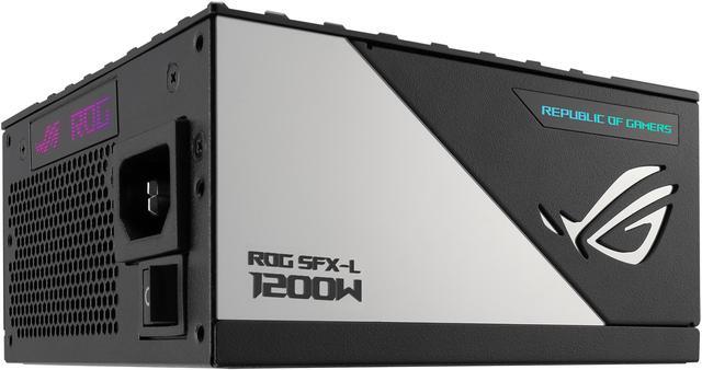 Alt view image 12 of 13 - ASUS ROG Loki SFX-L 1200W Titanium PSU (Fully Modular Power Supply, 80+ Titanium, 120mm PWM ARGB Fan, Aura Sync, ATX 3.0 Compatible, PCIe 5.0 Ready)