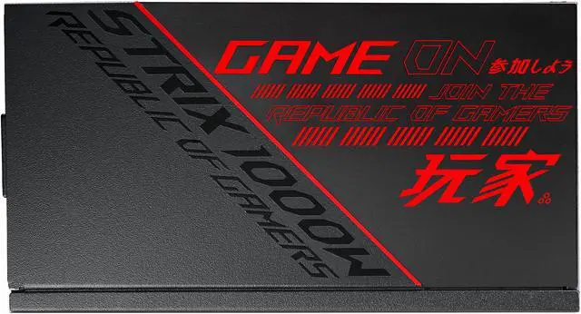 Alt view image 4 of 15 - ASUS ROG Strix 1000W Gold PSU (16-pin cable), Power Supply - ROG heatsinks, Axial-tech fan design, dual ball fan bearings, 0dB technology, 80 PLUS Gold Certification, fully modular cables