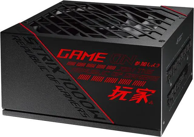 Alt view image 6 of 15 - ASUS ROG Strix 1000W Gold PSU (16-pin cable), Power Supply - ROG heatsinks, Axial-tech fan design, dual ball fan bearings, 0dB technology, 80 PLUS Gold Certification, fully modular cables