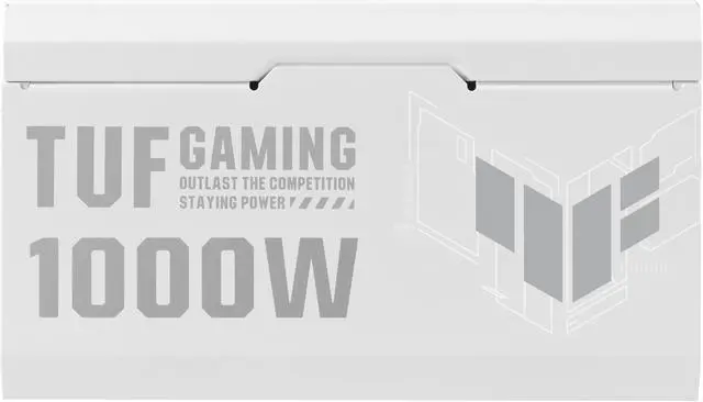 Alt view image 5 of 14 - ASUS TUF Gaming 1000W 80+ Gold White Edition (1000 Watt, Fully Modular Power Supply, 80+ Gold Certified, Military-grade Components, Dual Ball Bearing, Axial-tech Fan, PCB Coating)