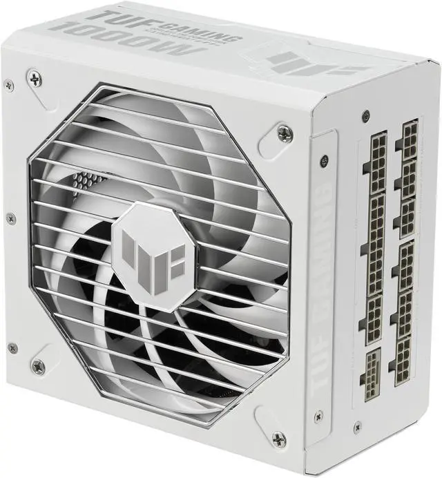 Alt view image 9 of 14 - ASUS TUF Gaming 1000W 80+ Gold White Edition (1000 Watt, Fully Modular Power Supply, 80+ Gold Certified, Military-grade Components, Dual Ball Bearing, Axial-tech Fan, PCB Coating)
