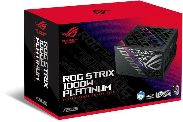 Alt view image 17 of 16 - ASUS ROG Strix 1000W Platinum (Fully Modular Power Supply, 80 Plus Platinum Certified, ATX 3.1, Cybenetics Lambda A+, GaN MOSFET, GPU-First Intelligent Voltage Stabilizer, 10-Year Warranty)