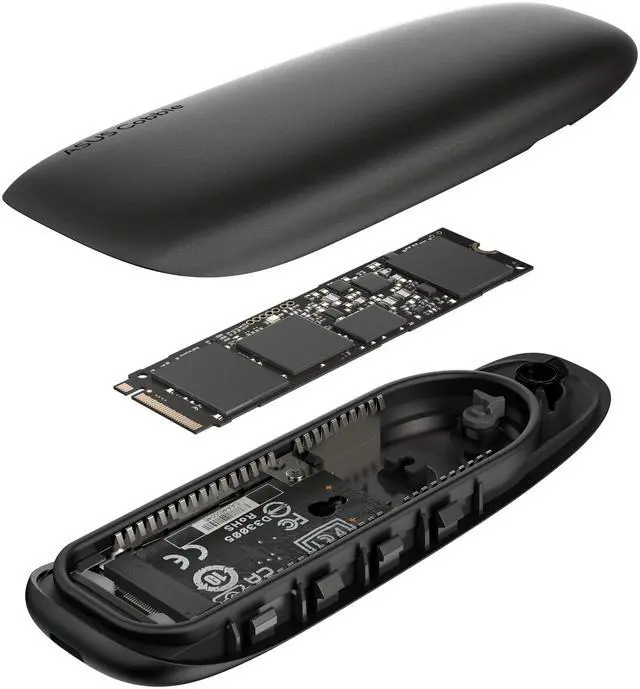 Alt view image 10 of 16 - ASUS Cobble — Portable M.2 NVMe® PCIe® SSD enclosure, USB-C® 3.2 Gen 2x1, up to 10 Gbps transfer speeds, IP55 water- and dust-resistance, thermal pad, Windows 11 and macOS support