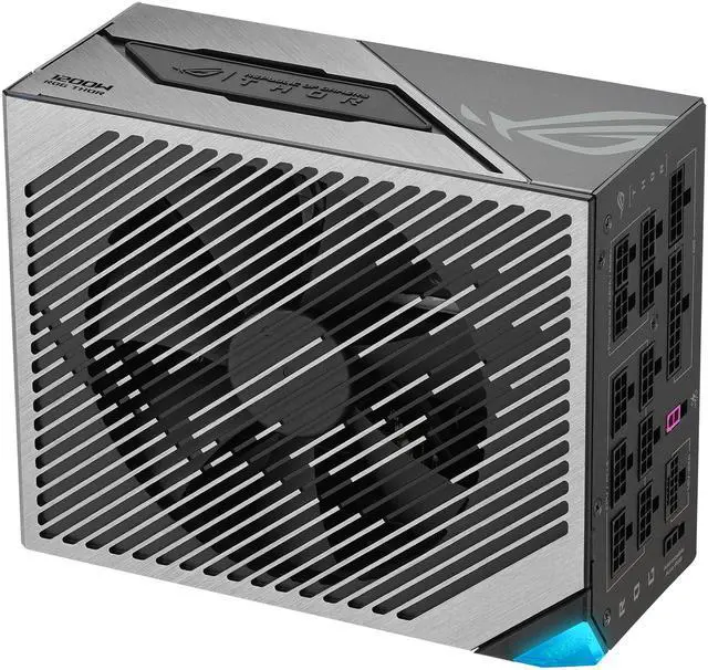 Alt view image 9 of 12 - ASUS ROG Thor 1200W Platinum III PSU (80 PLUS Platinum Certified, ATX 3.1, GaN MOSFET, GPU-First Intelligent Voltage Stabilizer, Magnetic OLED Display, Turbo Mode, 10-Year Warranty)