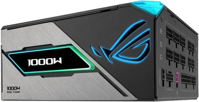 Alt view image 6 of 10 - ASUS ROG Thor 1000W Platinum III PSU (80 PLUS Platinum Certified, ATX 3.1, GaN MOSFET, GPU-First Intelligent Voltage Stabilizer, Magnetic OLED Display, Turbo Mode, 10-Year Warranty)