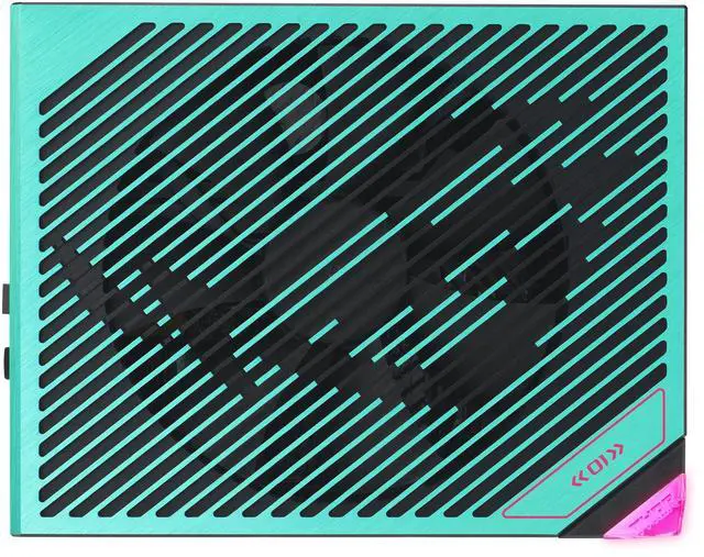 Alt view image 7 of 13 - ASUS ROG Thor 1200W Platinum III Hatsune Miku Edition (80 PLUS Platinum Certified, ATX 3.1, GaN MOSFET, GPU-First Intelligent Voltage Stabilizer, Magnetic OLED Display, Turbo Mode, 10-Year Warranty)