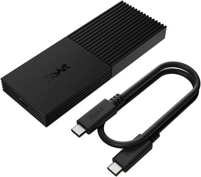 Alt view image 17 of 17 - ASUS ProArt PA40SU SSD Enclosure - USB4 40 Gbps, USB-C, Tool free installation, NVMe SSD support, Smart Cooling, Ultraslim, compatible with Windows 11 and macOS
