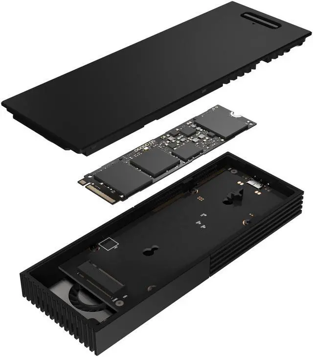 Alt view image 12 of 17 - ASUS ProArt PA40SU SSD Enclosure - USB4 40 Gbps, USB-C, Tool free installation, NVMe SSD support, Smart Cooling, Ultraslim, compatible with Windows 11 and macOS