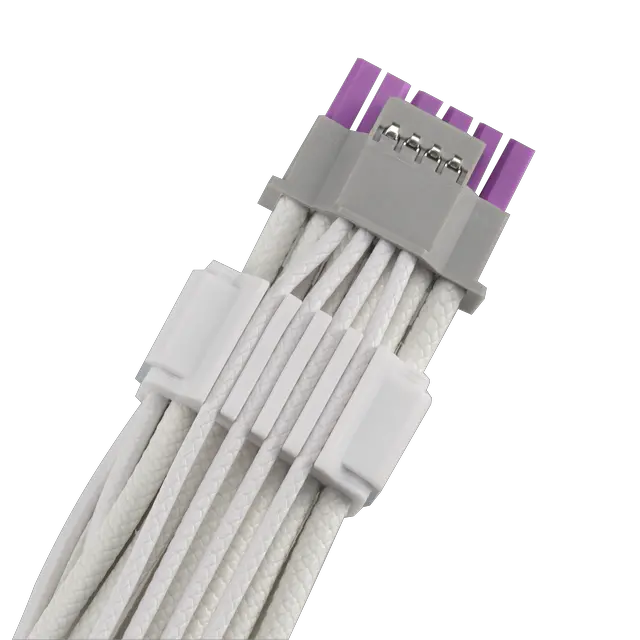 Alt view image 3 of 16 - ASUS ROG Equalizer White Edition 12V-2x6 PCIe Cable (ATX 3.1 & PCIe 5.1, Load Balance PSU-to-ROG Equalizer Power, Reduction of Current Variation, Enhanced Graphics Card Protection), 3 Year Warranty