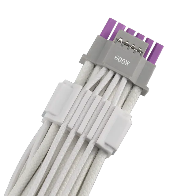 Alt view image 4 of 16 - ASUS ROG Equalizer White Edition 12V-2x6 PCIe Cable (ATX 3.1 & PCIe 5.1, Load Balance PSU-to-ROG Equalizer Power, Reduction of Current Variation, Enhanced Graphics Card Protection), 3 Year Warranty