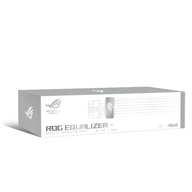 Alt view image 7 of 16 - ASUS ROG Equalizer White Edition 12V-2x6 PCIe Cable (ATX 3.1 & PCIe 5.1, Load Balance PSU-to-ROG Equalizer Power, Reduction of Current Variation, Enhanced Graphics Card Protection), 3 Year Warranty