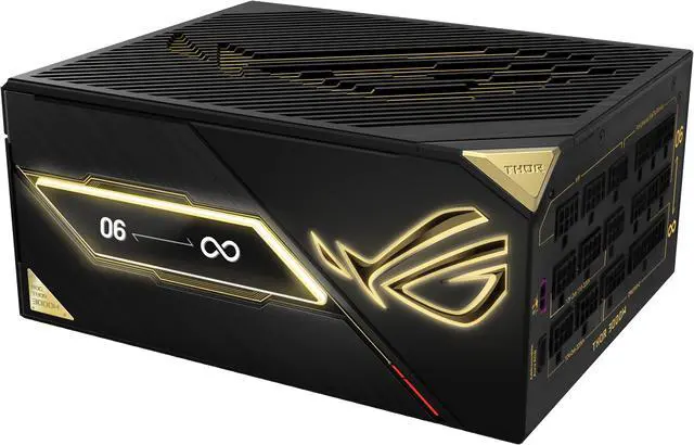 Main image of ASUS ROG Thor 3000W Titanium III Edition 20 (80 PLUS Titanium, Fully Modular ATX, ATX 3.1, PCIe 5.1, ROG Equalizer 12V-2x6 GPU Cable, GaN MOSFET, Patented GPU-First Intelligent Voltage Stabilizer)