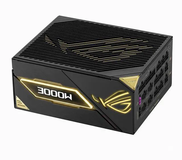 Alt view image 2 of 20 - ASUS ROG Thor 3000W Titanium III Edition 20 (80 PLUS Titanium, Fully Modular ATX, ATX 3.1, PCIe 5.1, ROG Equalizer 12V-2x6 GPU Cable, GaN MOSFET, Patented GPU-First Intelligent Voltage Stabilizer)