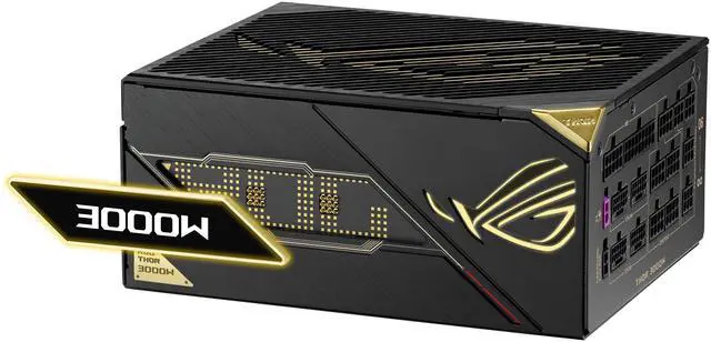 Alt view image 5 of 20 - ASUS ROG Thor 3000W Titanium III Edition 20 (80 PLUS Titanium, Fully Modular ATX, ATX 3.1, PCIe 5.1, ROG Equalizer 12V-2x6 GPU Cable, GaN MOSFET, Patented GPU-First Intelligent Voltage Stabilizer)