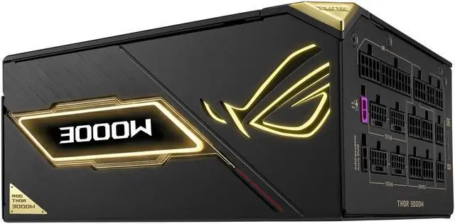 Alt view image 17 of 20 - ASUS ROG Thor 3000W Titanium III Edition 20 (80 PLUS Titanium, Fully Modular ATX, ATX 3.1, PCIe 5.1, ROG Equalizer 12V-2x6 GPU Cable, GaN MOSFET, Patented GPU-First Intelligent Voltage Stabilizer)