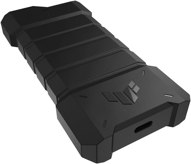 Alt view image 3 of 16 - ASUS TUF Gaming A2- USB-C 3.2 Gen 2x2 Portable SSD Enclosure, Dual M.2 NVMe PCIe and SATA, MIL-STD-810H Drop Resistance, IP68 Water and dust Resistance, Aluminum Alloy Chassis and a Thermal pad