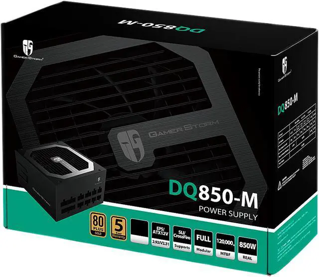 Alt view image 11 of 11 - DEEPCOOL Gamer Storm DQ850-M 850W ATX12V v2.31/EPS 2.92 80 PLUS GOLD Certified Full Modular Power Supply Japanese capacitors