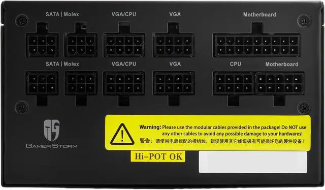 Alt view image 9 of 11 - DEEPCOOL Gamer Storm DQ850-M 850W ATX12V v2.31/EPS 2.92 80 PLUS GOLD Certified Full Modular Power Supply Japanese capacitors