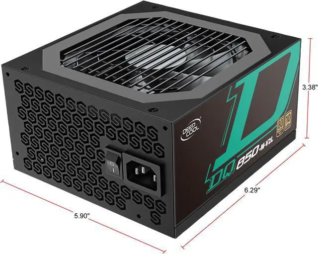 Alt view image 5 of 12 - DeepCool DQ850-M-V2L 850W ATX12V / EPS12V 80 PLUS Gold Certified Fully Modular Power Supply, 10 Year Warranty