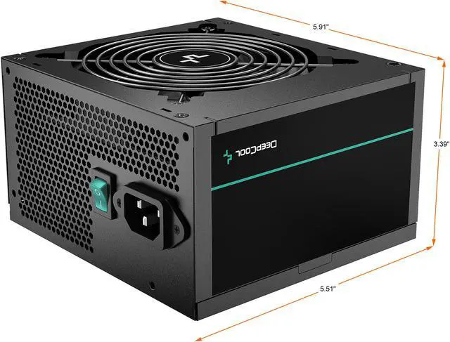 Alt view image 5 of 8 - DeepCool PM750D, 80 PLUS Gold Certified, Non-Modular, Black Flat Cables, 5 Year Warranty, 750 Watts
