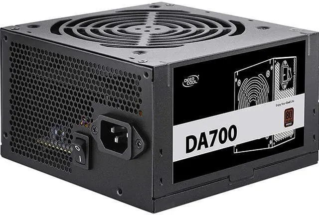 Main image of Deepcool DA700 DP-BZ-DA700N 700 W ATX 12V V2.4 SLI CrossFire 80 PLUS BRONZE Certified Non-Modular Active PFC Power Supply