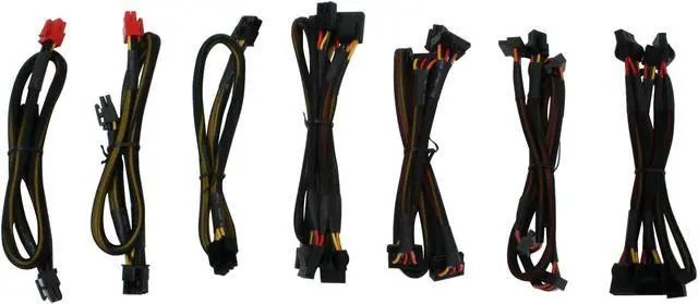 Alt view image 9 of 12 - AeroCool HorsePower 750 W ATX12V V2.2 / EPS12V V2.91 SLI Certified CrossFire Ready 80 PLUS Certified Modular Active PFC Modular LED SLI Power Supply