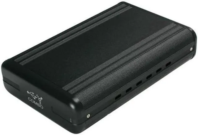 Alt view image 2 of 8 - AMS VENUS DS3 DS-PL3507CBK Aluminum 3.5" IDE USB 2.0 & FireWire 400 External Enclosure - OEM
