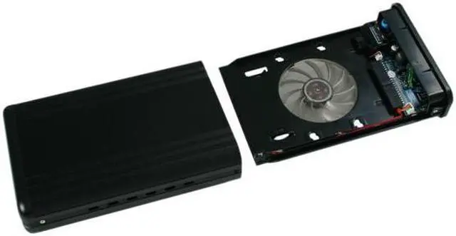 Alt view image 7 of 8 - AMS VENUS DS3 DS-PL3507CBK Aluminum 3.5" IDE USB 2.0 & FireWire 400 External Enclosure - OEM