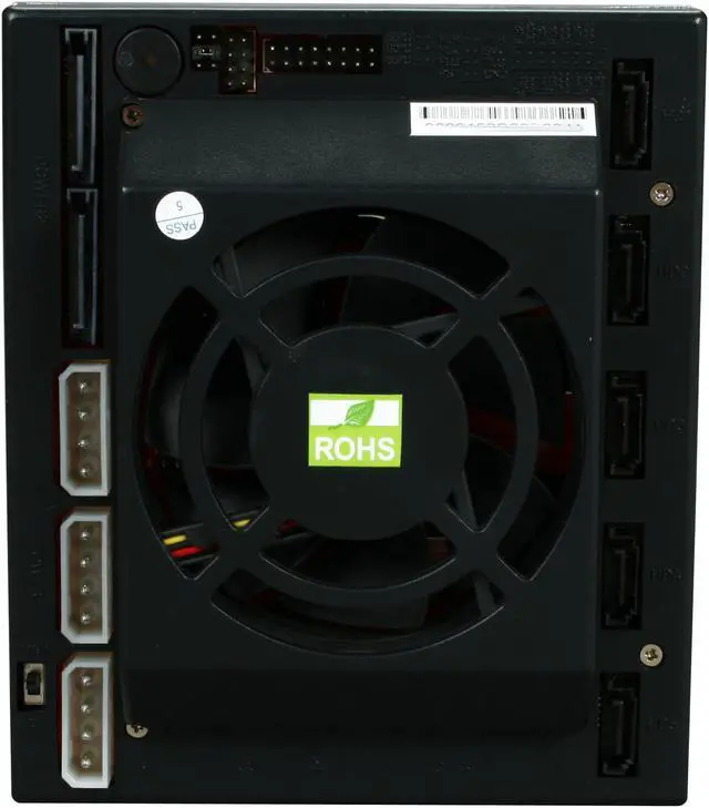 Alt view image 5 of 6 - AMS DS-3151SSBK Aluminum 3.5" Black SATA SATA SATA Backplane Module