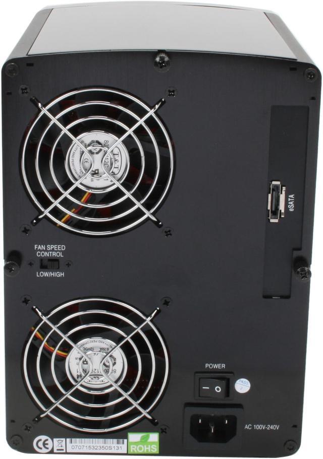 Alt view image 3 of 10 - AMS DS-2350S Aluminum Black eSATA 5 bay SATA Enclosure