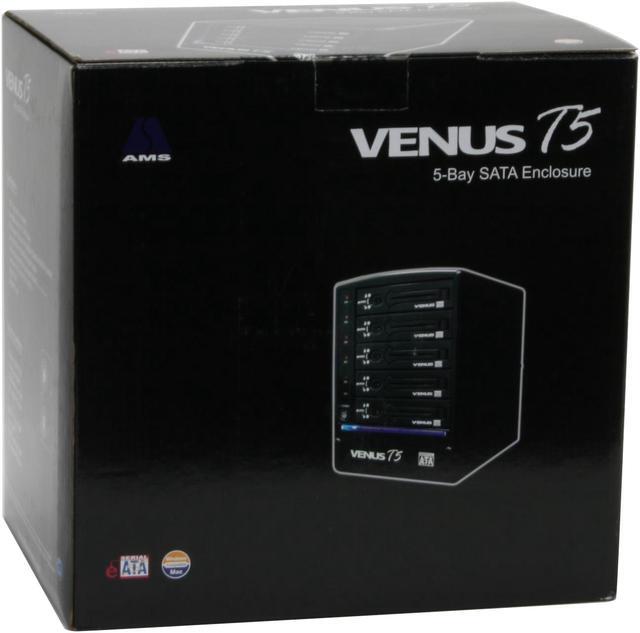 Alt view image 10 of 10 - AMS DS-2350S Aluminum Black eSATA 5 bay SATA Enclosure