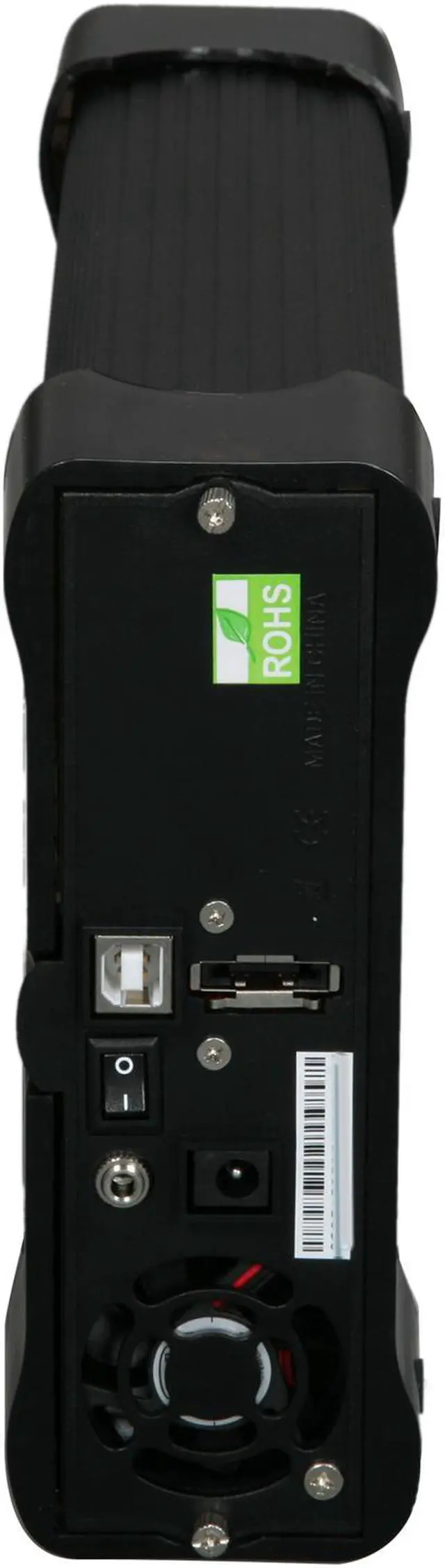 Alt view image 3 of 4 - AMS DS-2512SUESBK Aluminum / Plastic 5.25" Black SATA eSATA & USB 2.0 External Enclosure