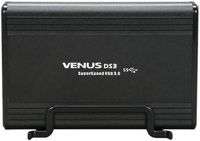 Alt view image 3 of 6 - AMS Venus DS3 DS-309PEU3 Aluminum 3.5" Black SATA USB 3.0 External Enclosure with USB3.0 PCI-E controller