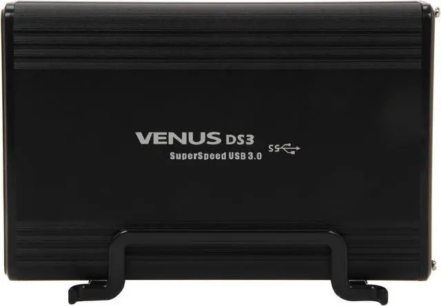 Alt view image 3 of 5 - AMS Venus DS-309U3 Aluminum 3.5" Black USB 3.0 External Enclosure
