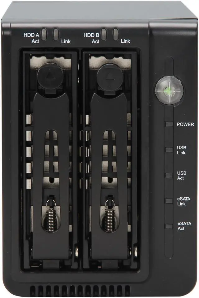 Alt view image 3 of 6 - AMS VENUS DS-DS3RPRO2 Aluminum / Plastic 3.5" Black SATA I/II/III USB 3.0 & eSATA 2 Bay Hot-Swappable RAID Storage Enclosure